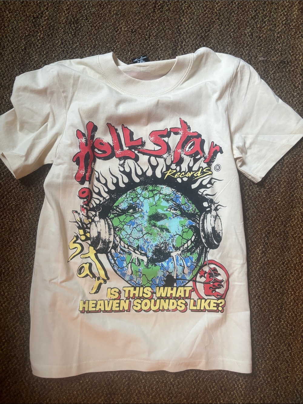 Hellstar Records Graphic Tee -Is This What Heaven Sounds Like?-mens small